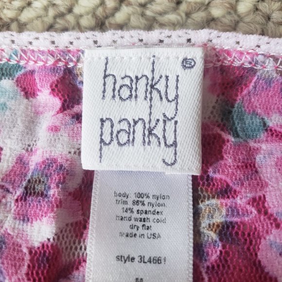 Pink sheer floral lace tanktop - Picture 7 of 8